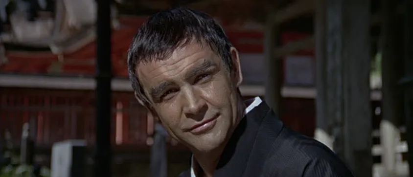 Sean Connery in unconvincing Japanese disguise in You Only Live Twice, complete with altered eyebrows