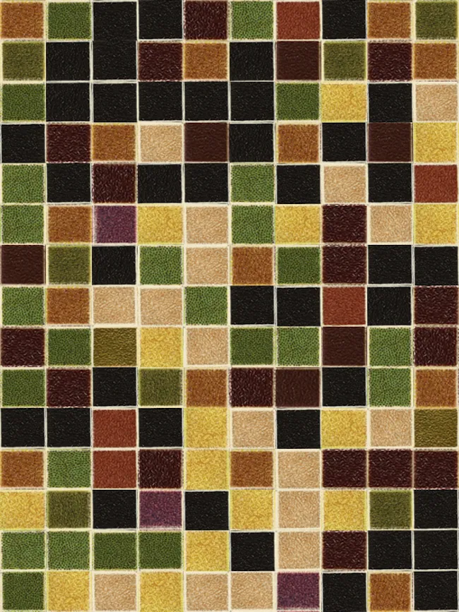 Randomized color grid from the Mona Lisa