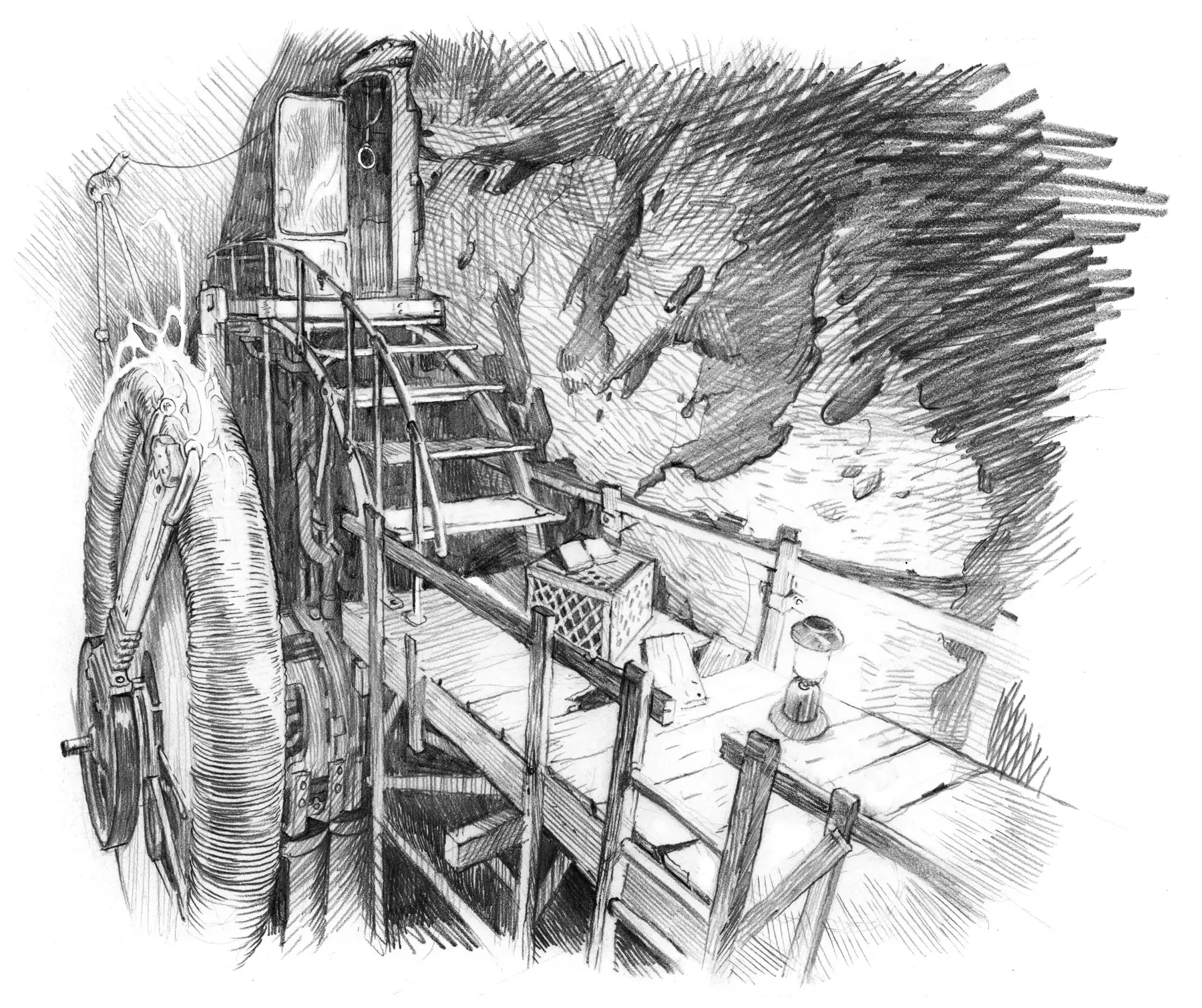 Detail of a mechanical device from Harmonia