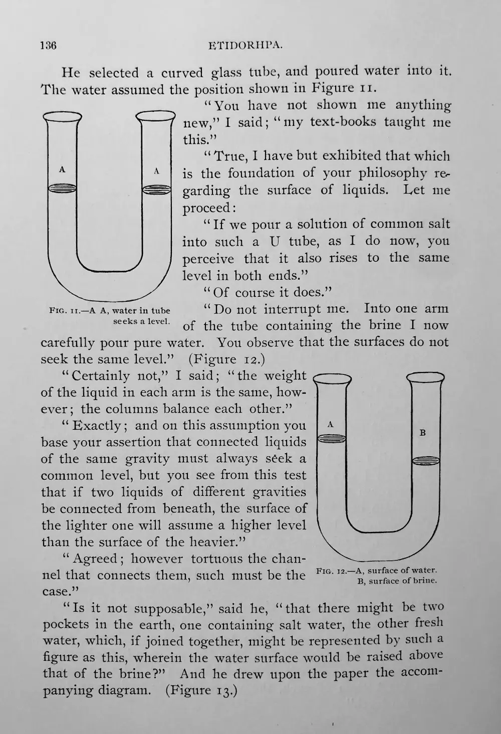 Photo from the book showing a diagram about specific gravity and surface tension